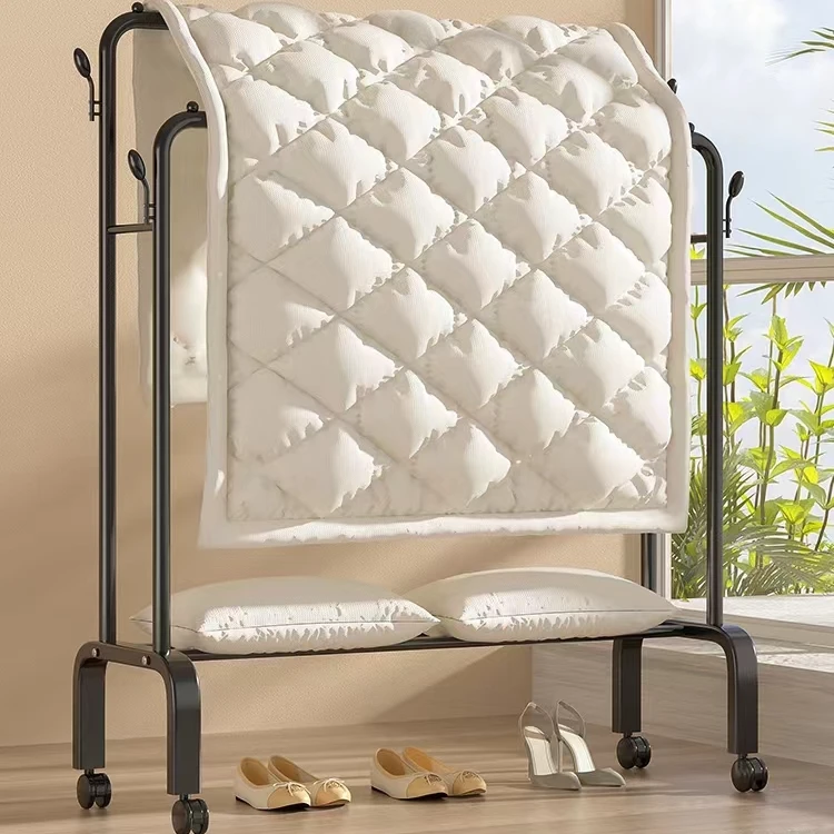 双杆落地衣架挂衣架多功能衣架门厅挂包衣服架