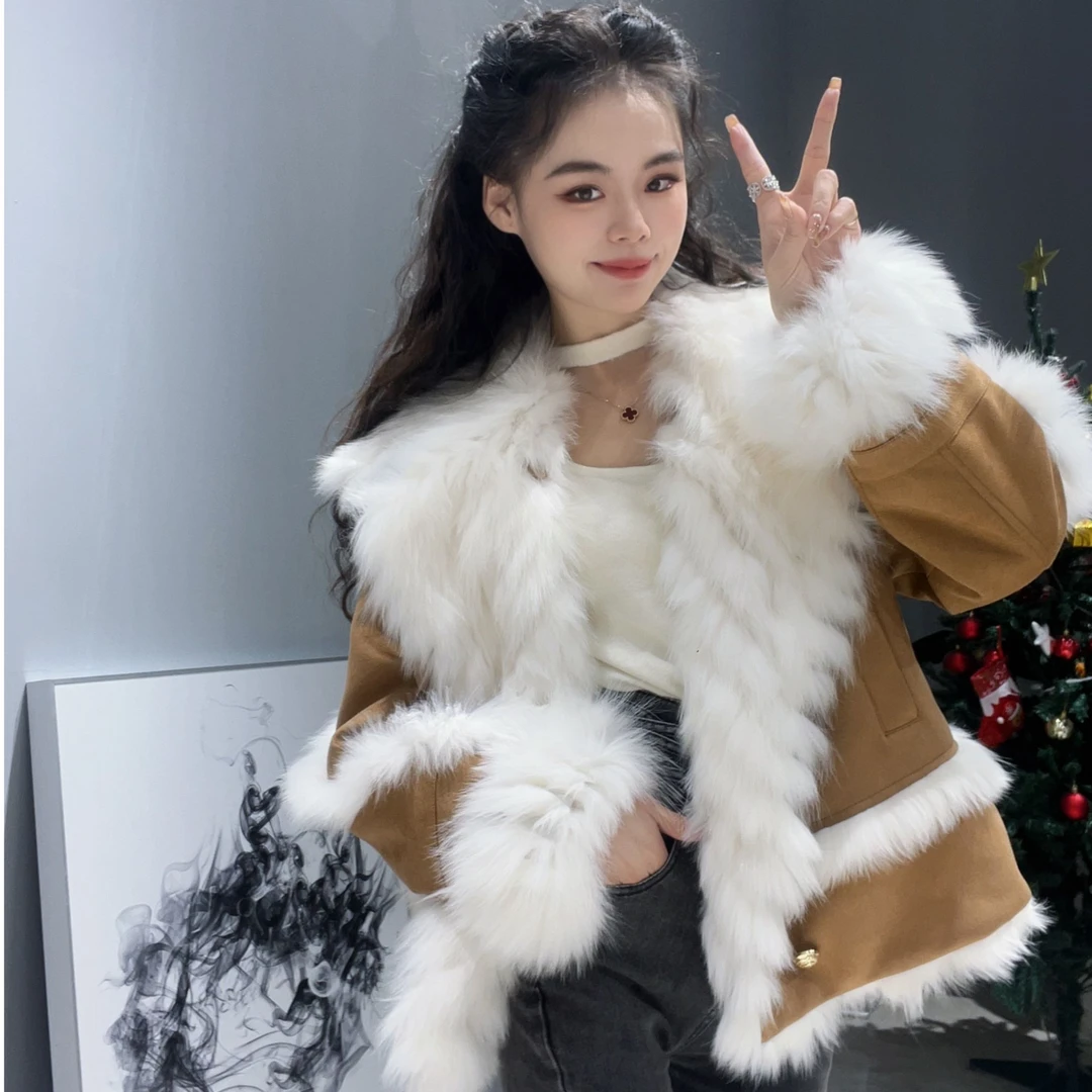 KL/蔻吕-B4520莎莎精选时尚（双面狐姬）两面穿狐狸毛外套