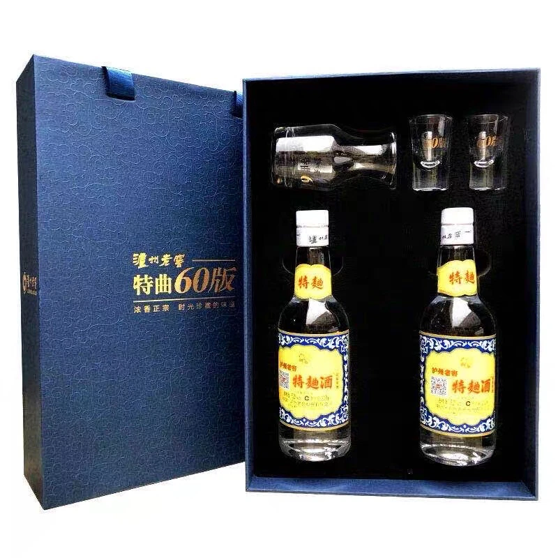 泸州老窖定制酒特曲酒60版230ml礼盒 浓香型52度230ml*2瓶
