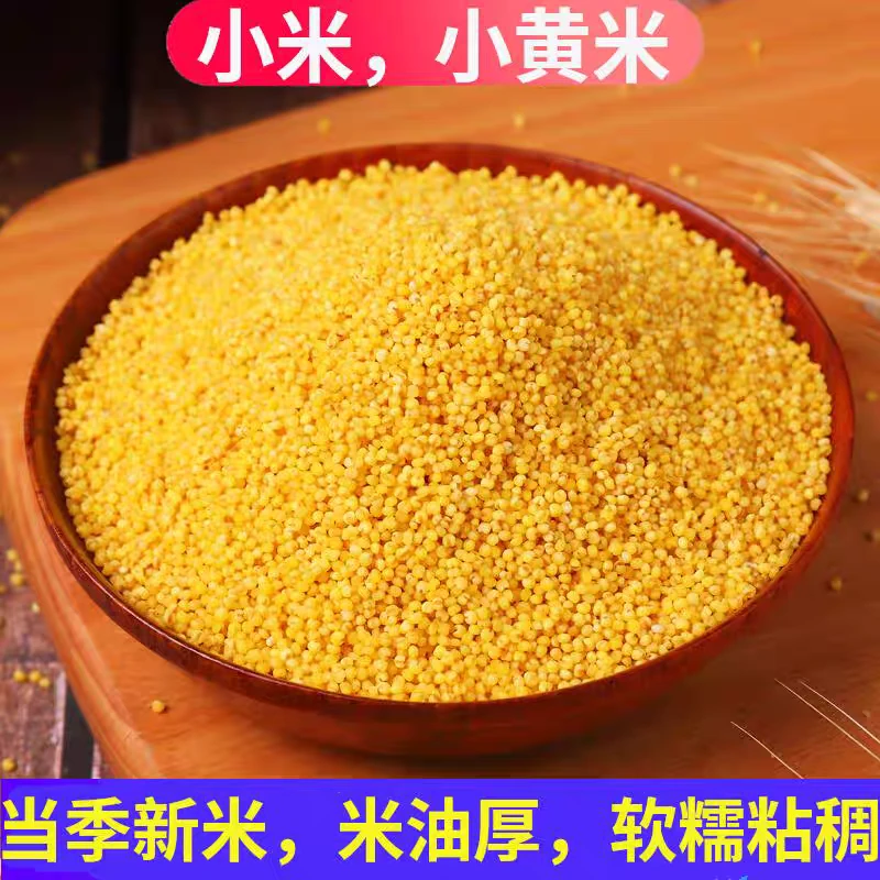 【黄小米】山东沂蒙山小米(3-5斤装)25年新米米油丰厚软糯粘稠