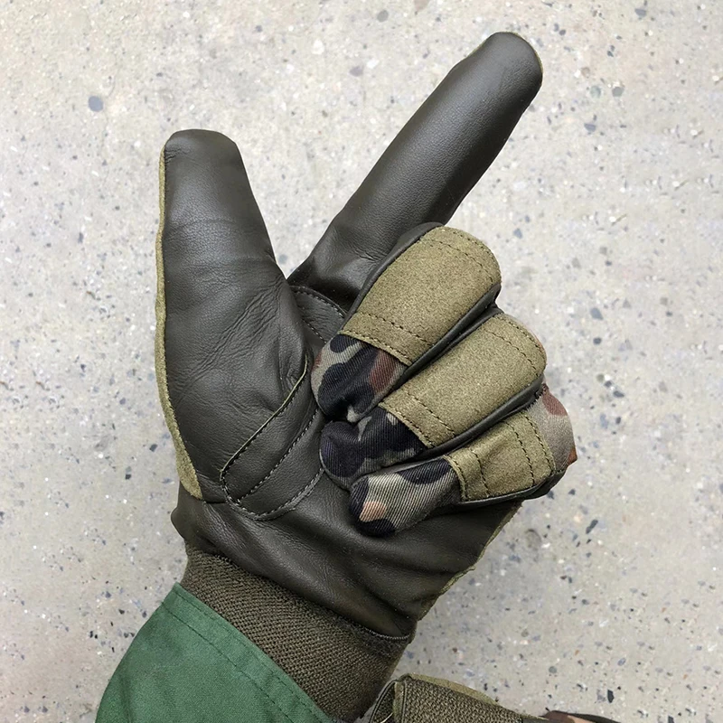 际华五三零三加绒保暖03内手套德斑迷彩户外战术全指训练骑行手套