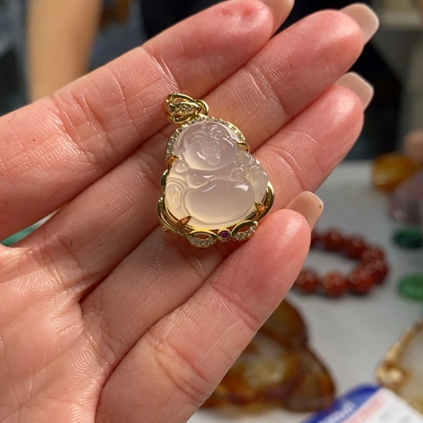 【闪购商品】玛瑙/玉髓吊坠(不含链)未镶嵌
