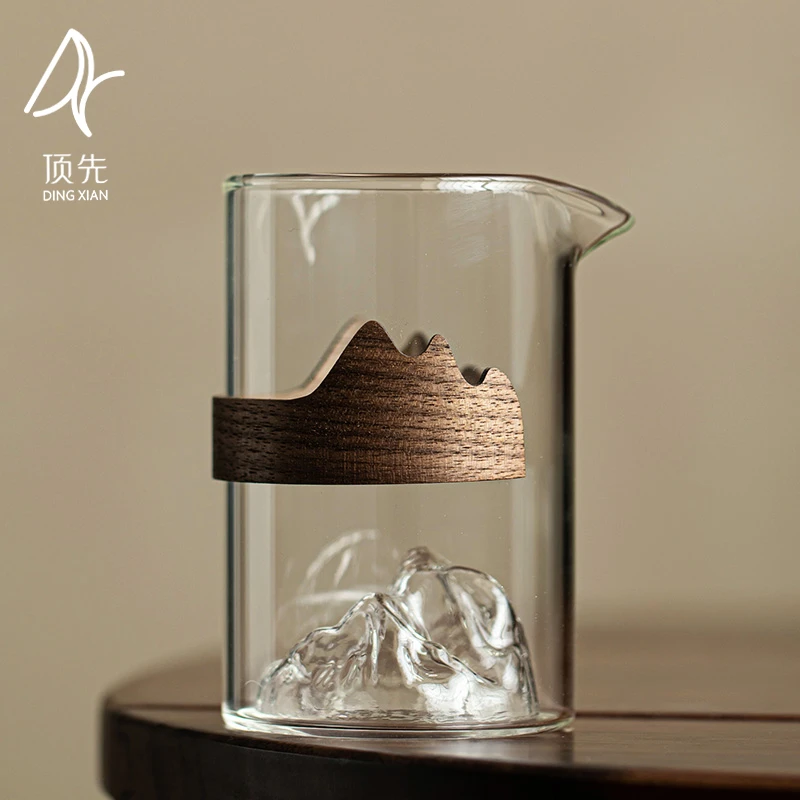 顶先 观山公道杯高硼硅玻璃分茶器分酒器公平杯耐热 A8221