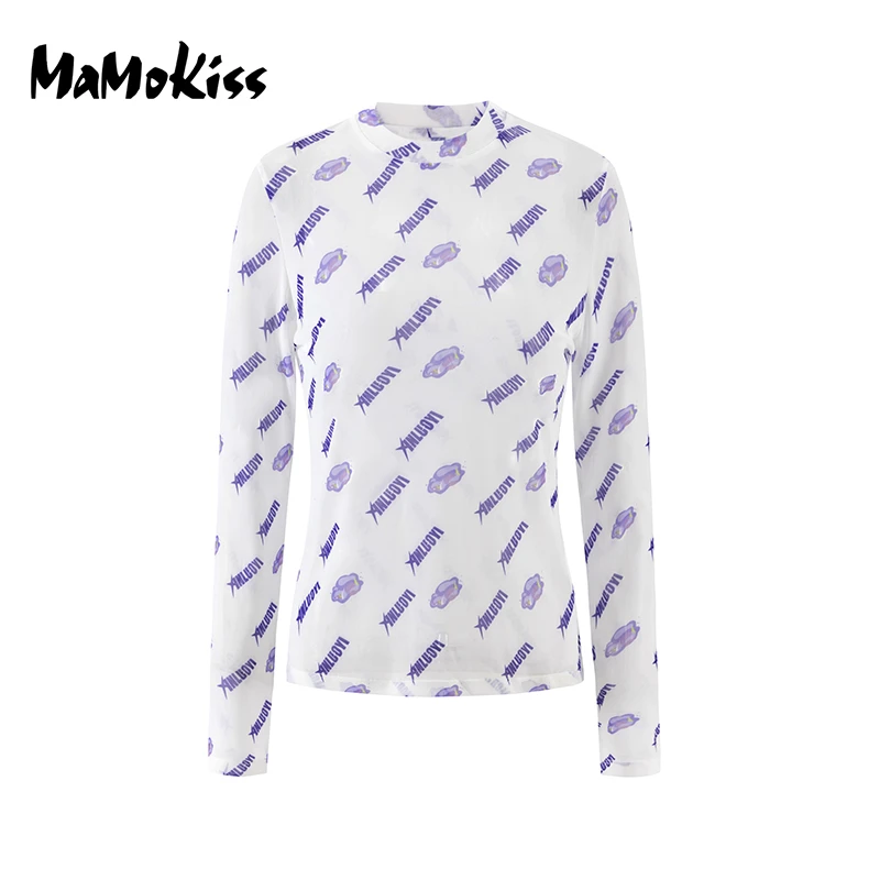 【SY精选】MAMOKISS2023秋季新品时尚长袖圆领T恤皮肤衣打底衫