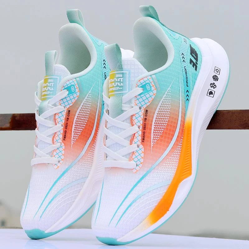 超轻软底跑步鞋男网面透气休闲男鞋防滑减震回弹运动鞋学生软底鞋