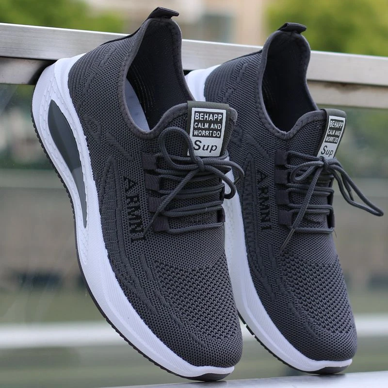 夏季透气薄款网鞋男士网面运动鞋一脚蹬懒人鞋防滑软底套脚椰子鞋