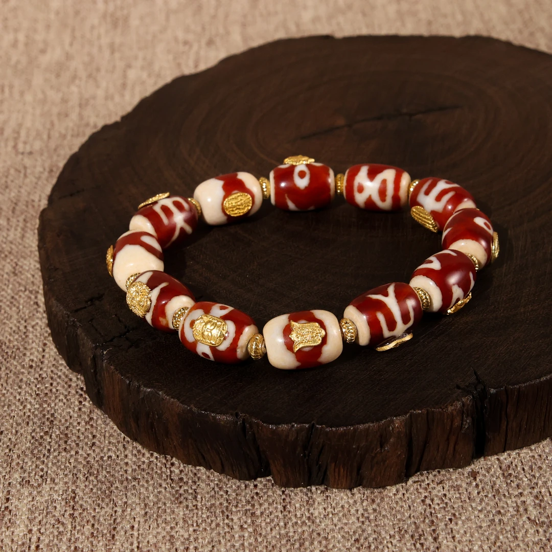 壹加师弟丨手工设计红肉多宝手串多样性发一