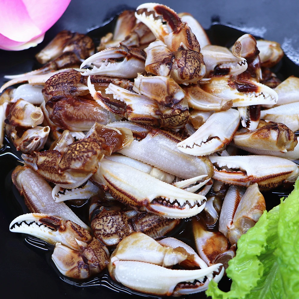 麻辣醉蟹钳300克/盒*4盒海鲜零食即食捞汁小海鲜香辣蟹脚顺丰包邮