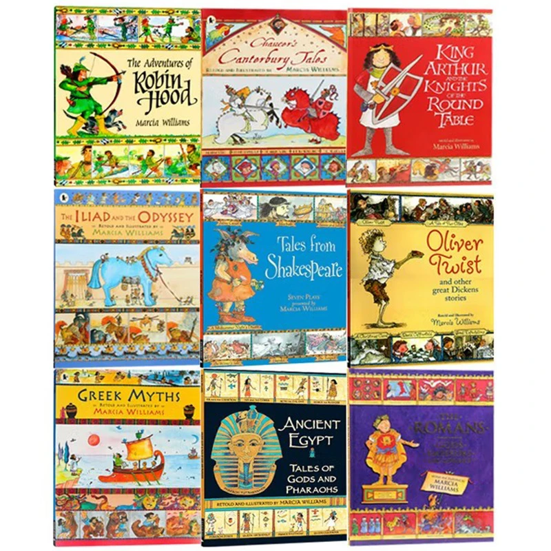 外图Marcia Williams 9册Greek Myths Egypt历史儿童文学漫画绘本