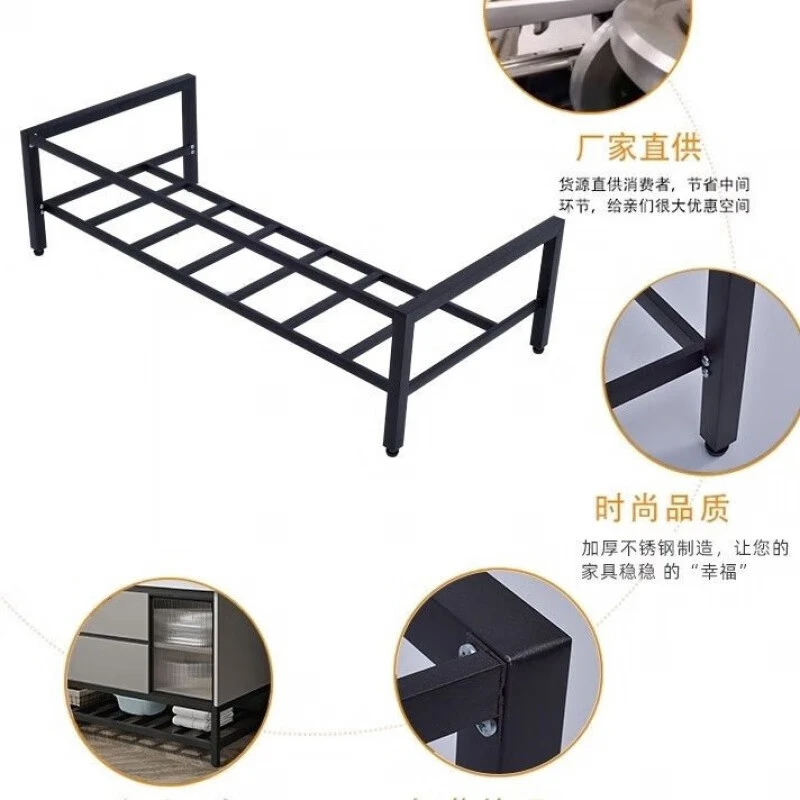 澜诺美卫浴浴室柜柜腿落地支架不锈钢防锈储物支架超大储物空间架