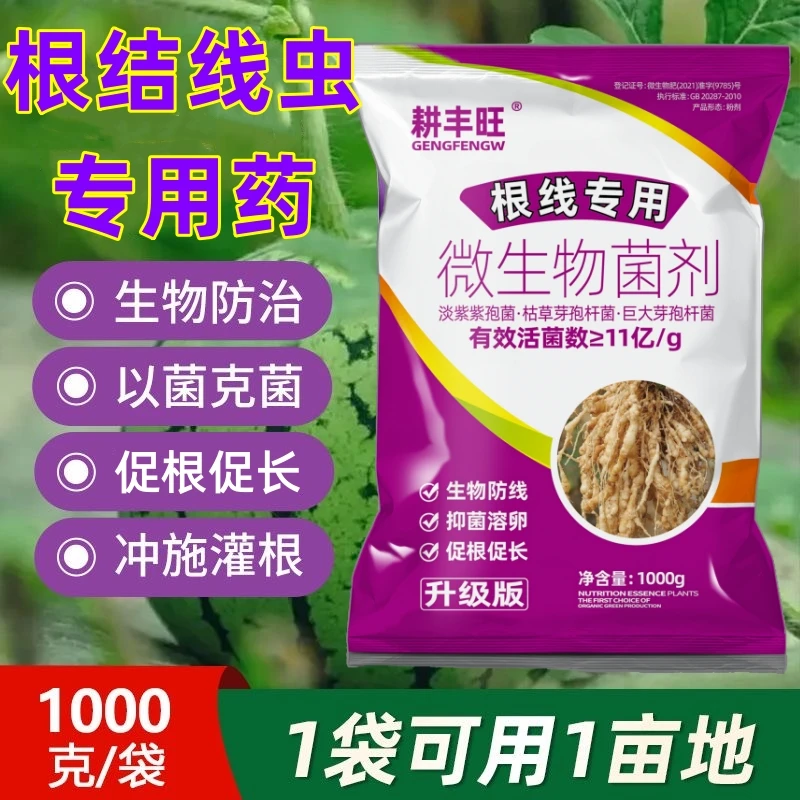 根结线虫专用药杀线虫茎线虫根瘤大棚果树蔬菜斩线除菌淡紫紫孢菌