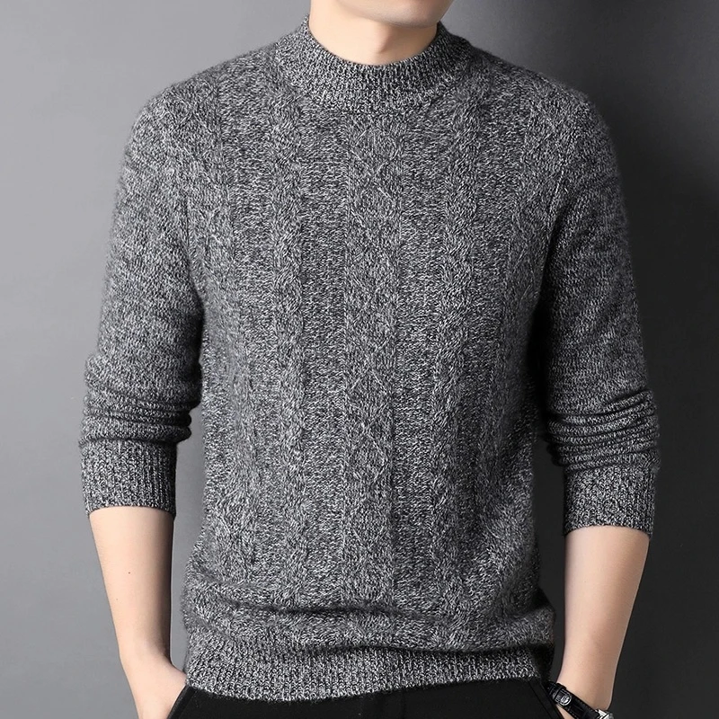 【源头工厂】加厚款纯羊绒100%拉链百搭秋冬季保暖长袖毛衣