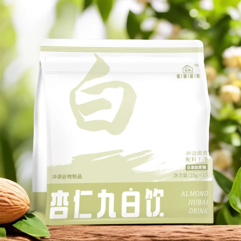 杏仁九白饮0蔗糖0添加上下午茶速冲即食代餐粉营养美味