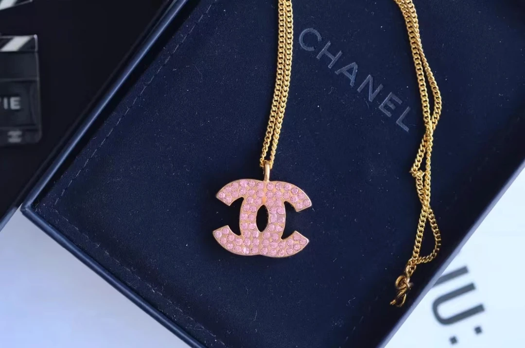 99新 Chanel/香奈儿 粉钻项链/99新/xm10799
