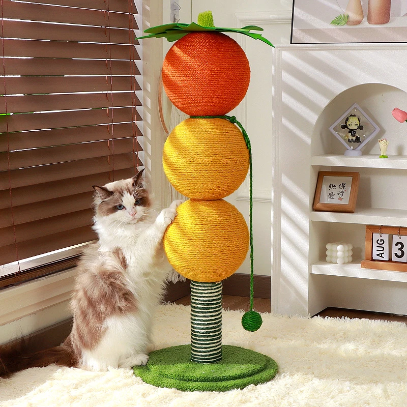猫抓板磨爪器剑麻不掉屑自嗨解闷猫咪玩具爬架一体用品窝耐用柱子