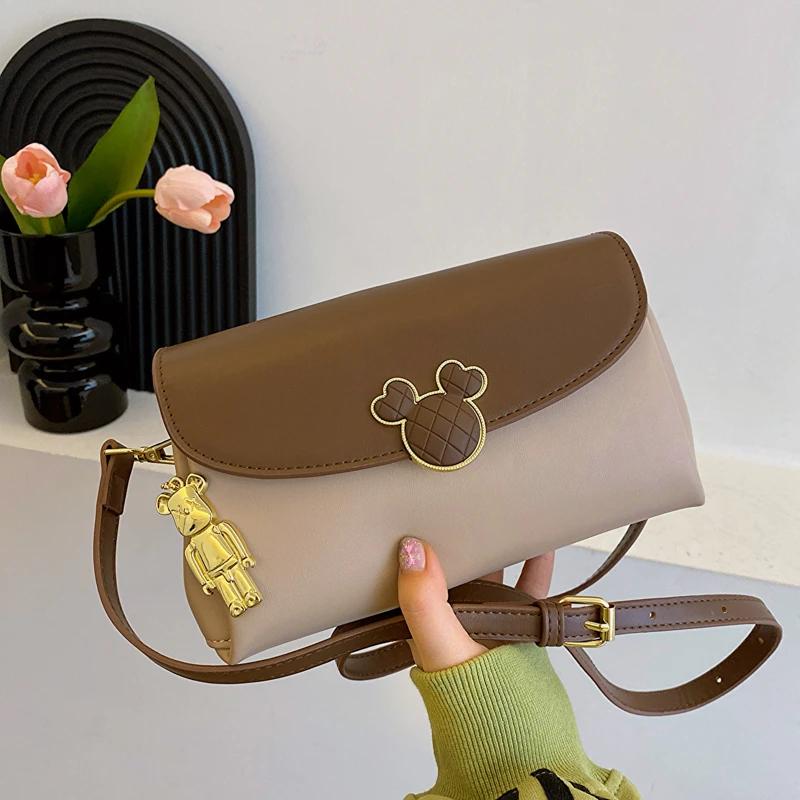 高级感三层柔软多层小包包女新款女士单肩斜挎包小众风琴腋下跨包