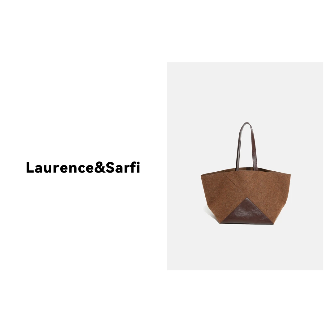 Laurence&Sarfi路易赛菲【骆马绒盛宴】时尚百搭小众经典单肩肩包