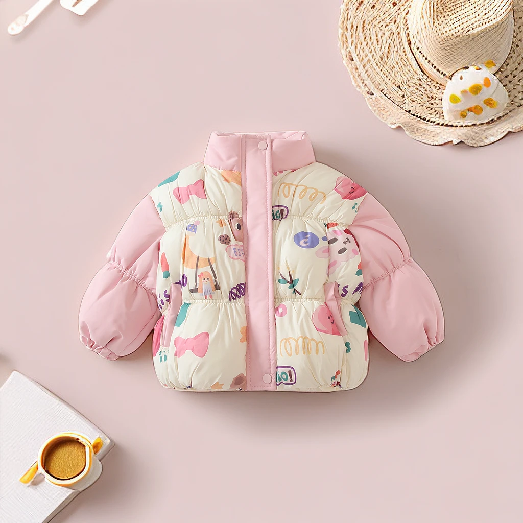 超卡哇伊打揽棉服防水棉服儿童婴儿宝宝动冬季棉衣记忆棉服可机洗