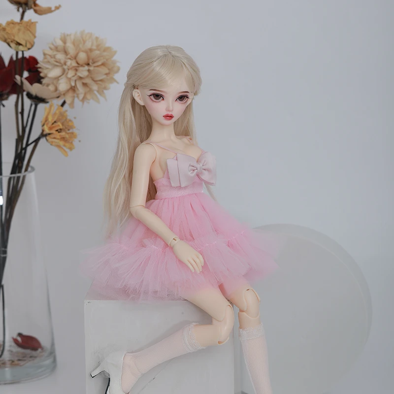 正版四分bjd女娃仙女风Moka沫卡全套装sd关节玩人偶minifee梦幻裙
