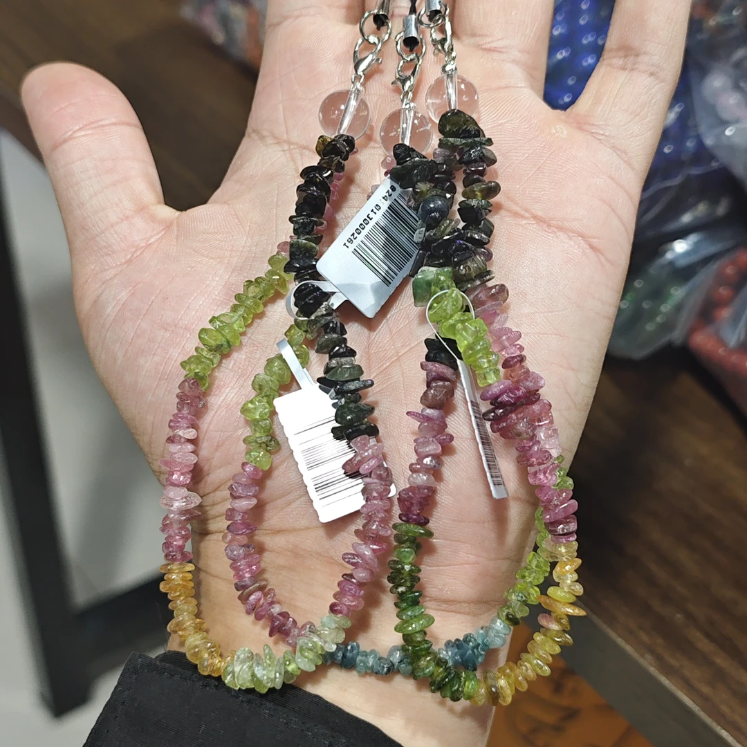 【书记甄选】天然原创碧玺随型手机链 多样性发一件 CK2152