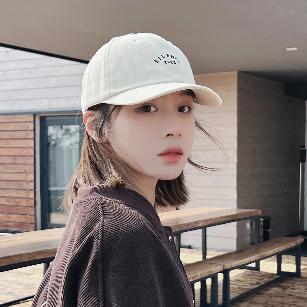 复古短帽檐棒球帽情侣男女ins风小众日系帽子软顶休闲鸭舌帽百搭