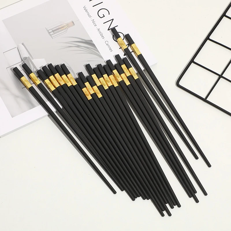 黑色筷子烫金无菌耐温10双【 冰淇淋厂家补贴】