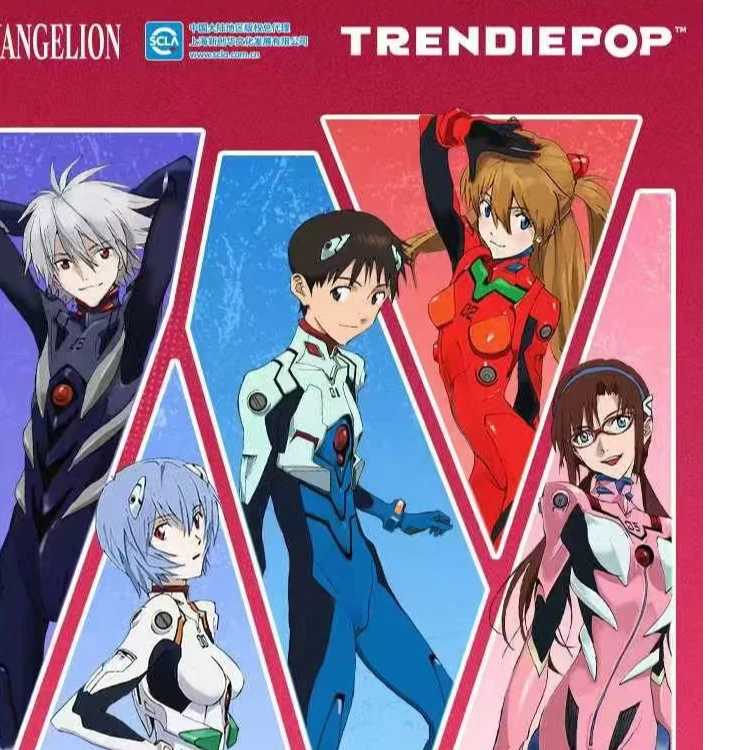 TRENDIEPOP国潮玩具新世纪福音战士涂鸦系列马口铁徽章【拆盒】
