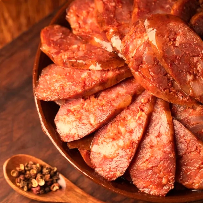 川味麻辣腊肠正宗农家纯猪肉灌制真空发货