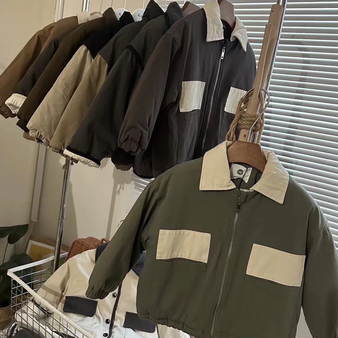 童装大童男女通穿加厚棉服大外套