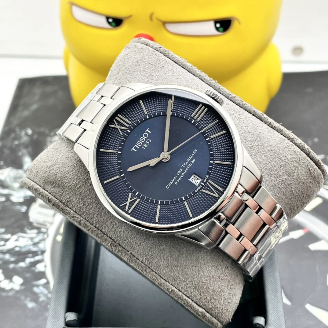 99新 Tissot/天梭 名奢/杜鲁尔蓝盘钢带/表径42/公价6300