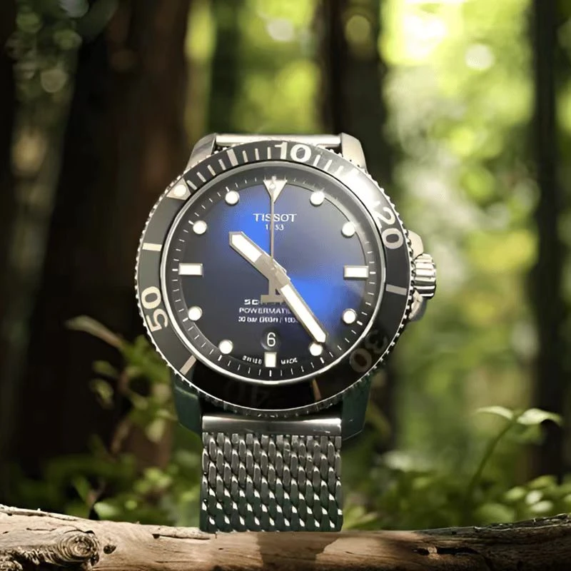 95新 Tissot/天梭 名奢/蓝盘海星米兰链/表径43/公价6900