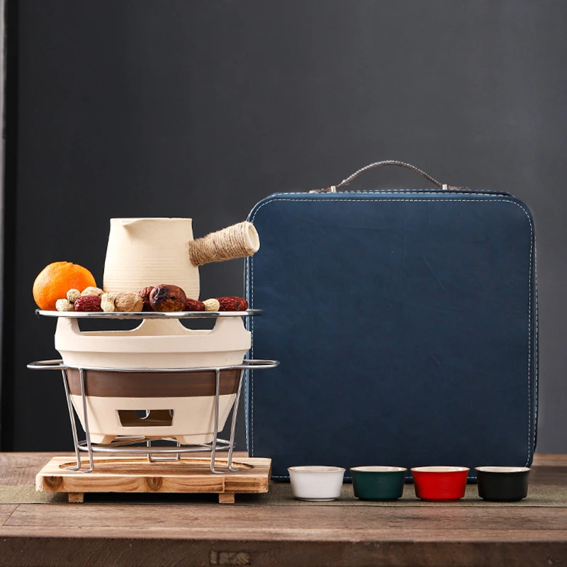 手提炭火炉围炉家用室内便携旅行茶具款式传统煮茶烘烤户外耐用