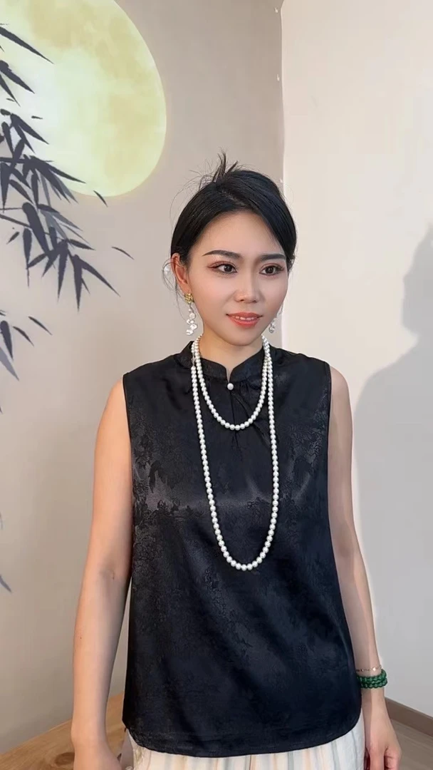 凤禧 — 【雁过留声】新中式套头T恤C58