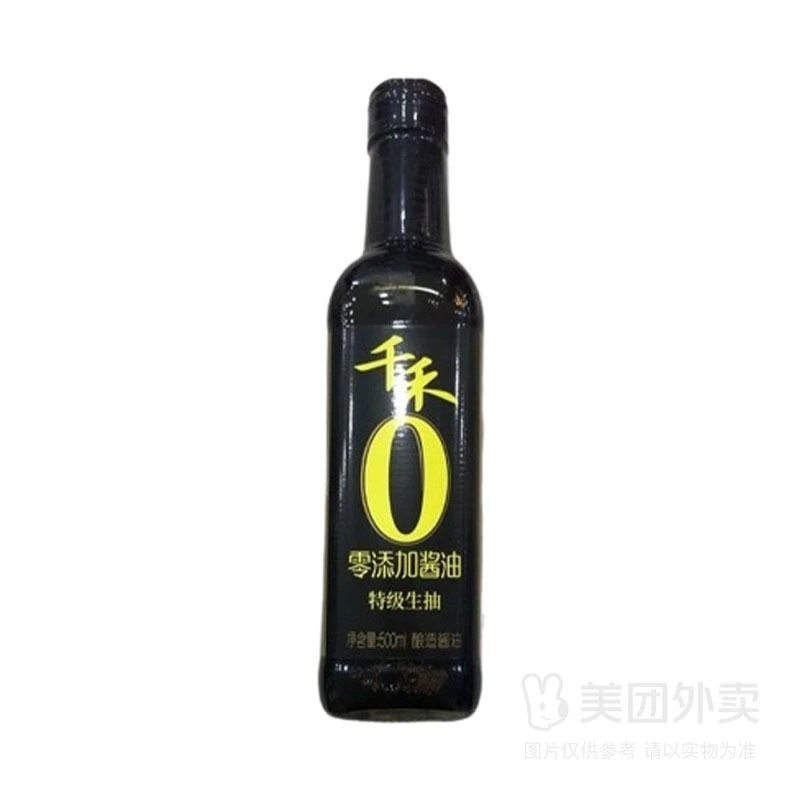 千禾 零添加酱油特级生抽酿造酱油 500ml/瓶