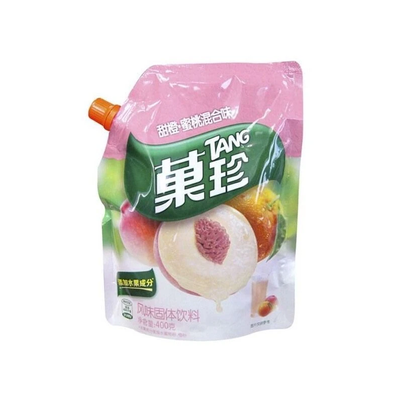 菓珍TANG 甜橙蜜桃混合味风味固体饮料 400g/袋