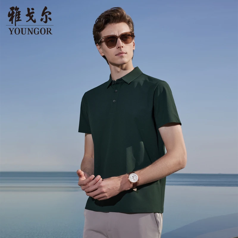 【超能T】雅戈尔男装官方男士短袖polo衫透气吸湿弹力男款T恤男子