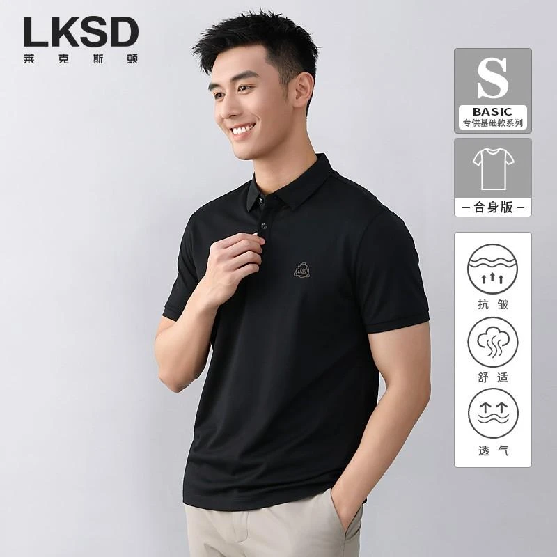 莱克斯顿通勤轻商务系列短袖POLO薄款B020620062