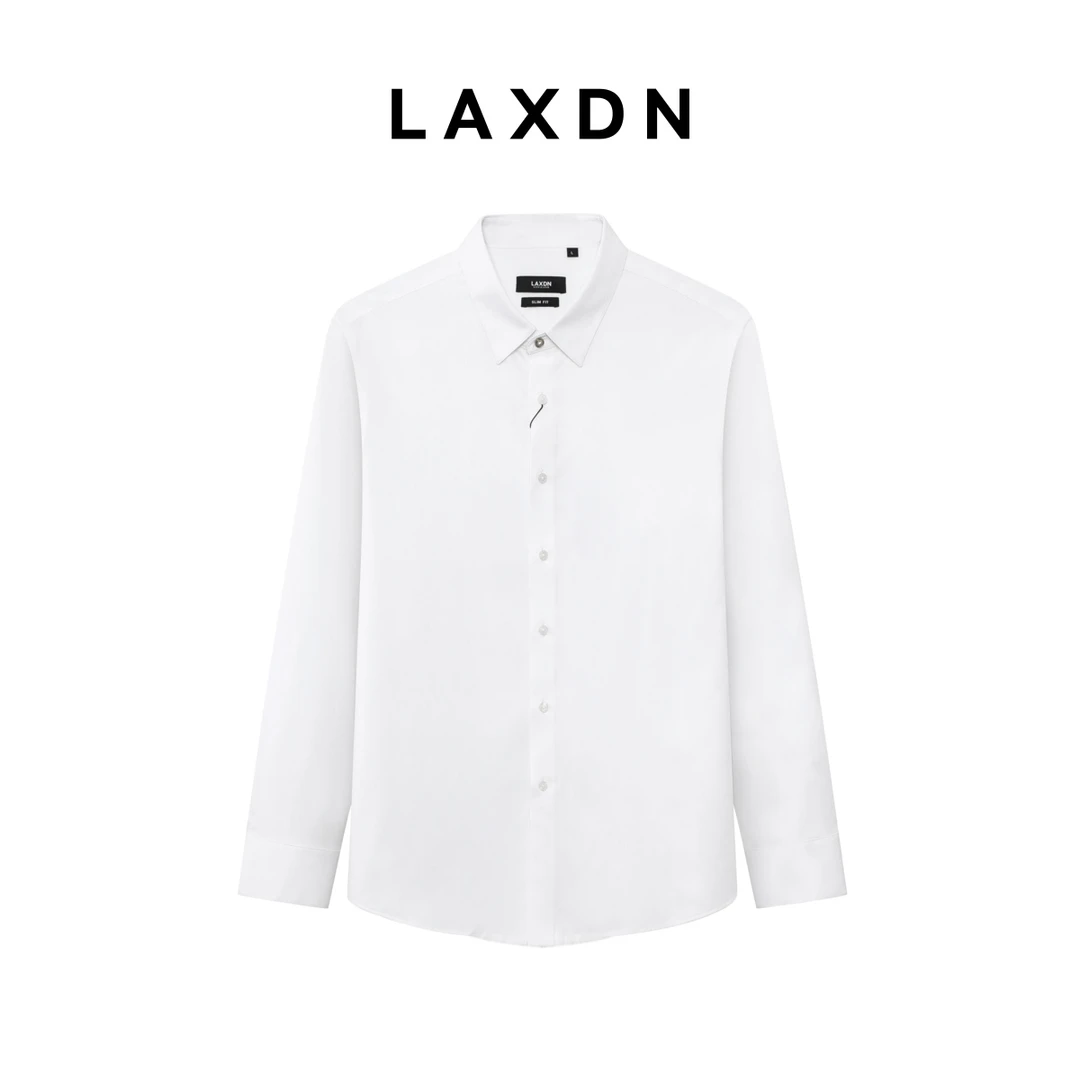 【精致做工•挺括有型】莱克斯顿男士春季新款长袖衬衫修身正装衬衣