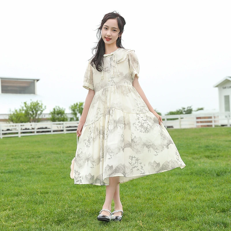 《童装品牌断码清仓直播》中大童甜美仙女裙