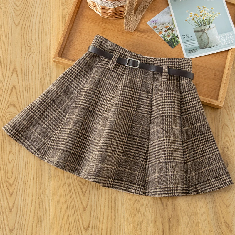 女童春款裙子2025新款女孩短裙洋气大童秋季洋气半身裙儿童百褶裙