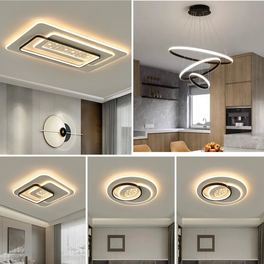 客厅吸顶灯2023款大气现代简约家用创意个性灯具组合全屋套餐房间