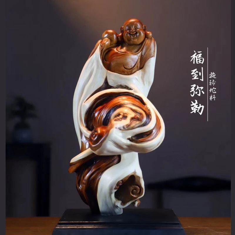 北太行崖柏根雕寿星罗汉财神木雕摆件弥勒观音山水人物客厅工艺品