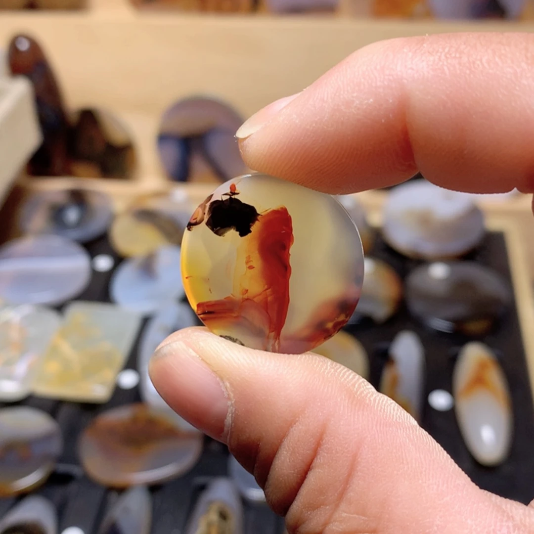 【闪购商品】玛瑙/玉髓颈饰合金古*