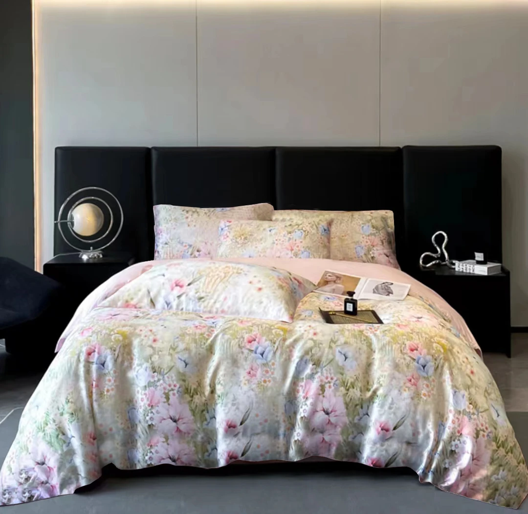 80支锦绵大版活性印花四件套 轻奢亲肤 时尚透气