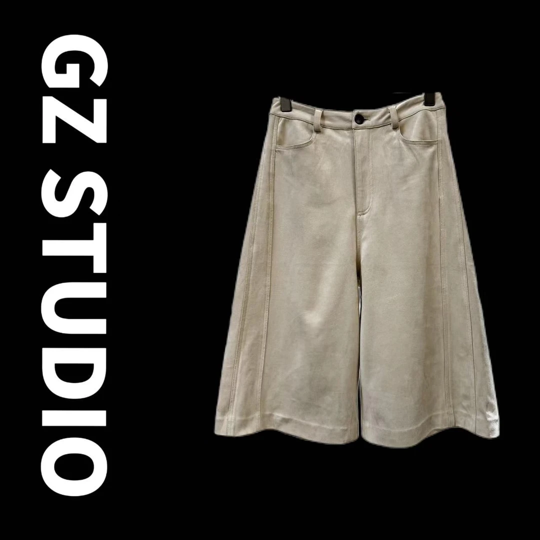 2024年秋款八分裤绒面短裤