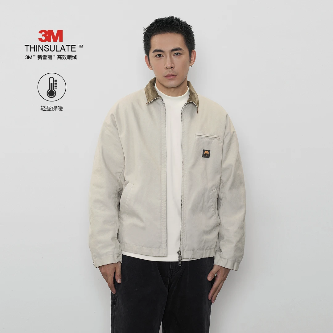 TOPTIER BRO 24AW 3M新雪丽棉底特律夹克男短宽廓形保暖工装外套