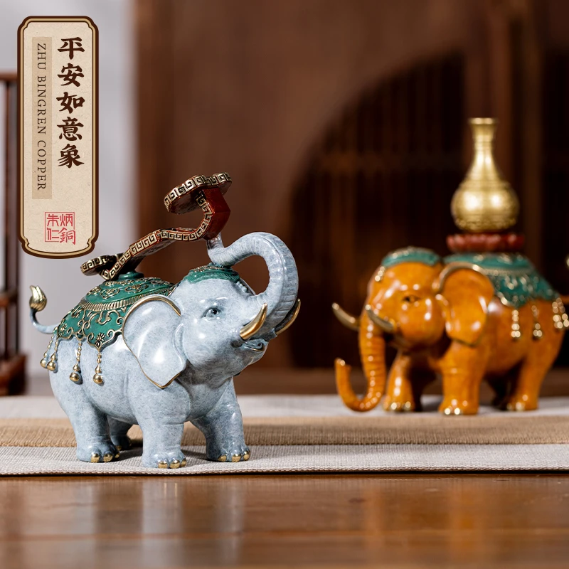 朱炳仁【平安如意象】高档书房桌面摆件