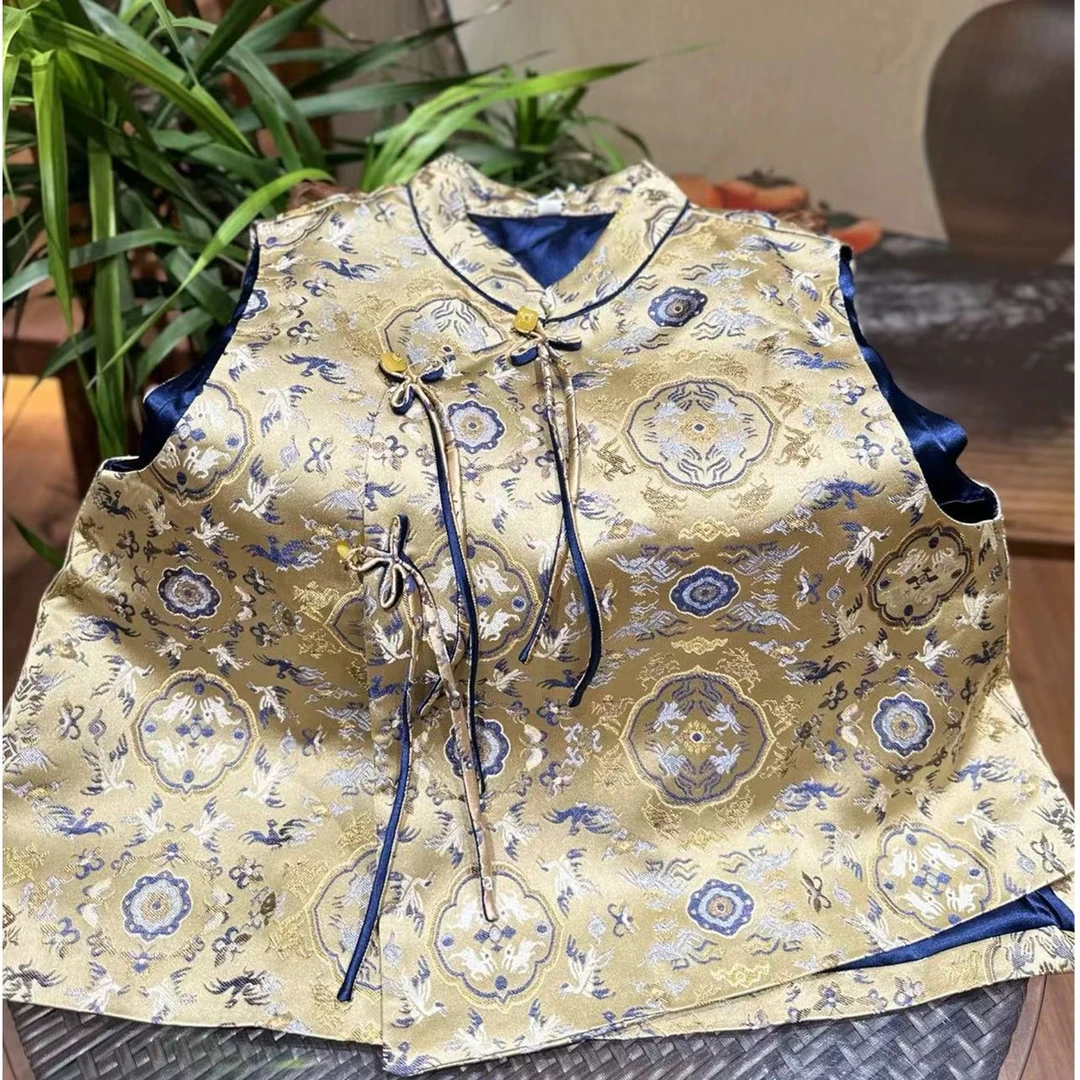 戚薇原创【良辰美景】早秋新款气质优雅复古国风上衣