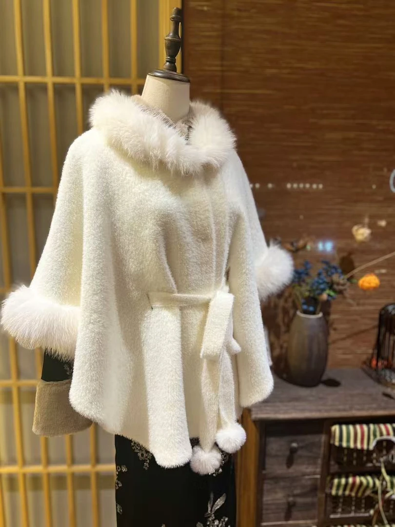 戚薇原创【名媛】秋冬新款气质优雅复古国风披肩