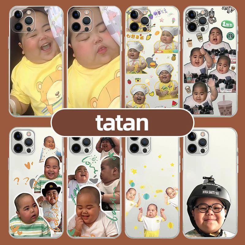 tatan手机保护壳苹果14华为mate60印尼iPhone15promax小胖子OPPO
